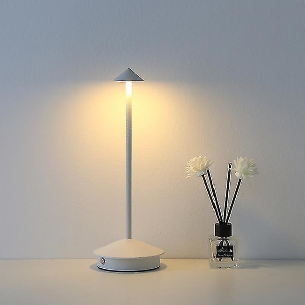 Ladattava pöytävalaisin Luova Ruokailu Kosketus Led Hotel Baari Kahvi Pina Pro Pöytävalaisin Lampada Da Tavolo Koristeellinen Pöytävalaisin white