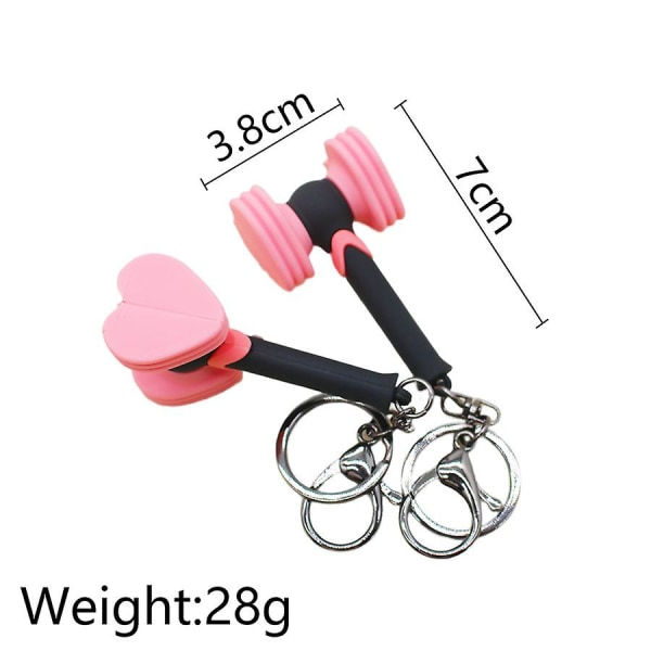 Blackpink Fan Light Stick Nyckelring för Festtillbehör, Blackpink Hjärthammarhänge