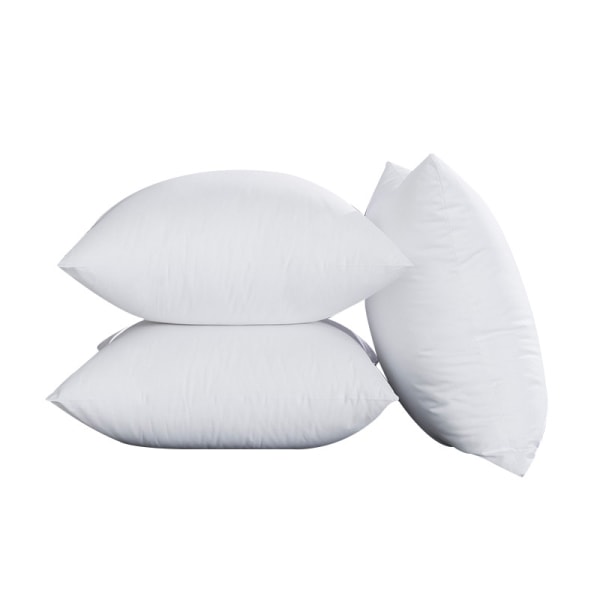 Tyynynsisäosat, 3 kevyen untuvan vaihtoehtoisen polyesterityynyn set , sohvatyyny, päällinen, konepestävä. (Valkoinen, 18x18)