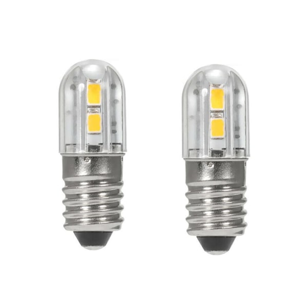 Pakkaus E10 6V LED-lamppu 2835-ruuvikannalla 4 SMD-sirua Keltainen päivitys ajovaloon taskulamppuun