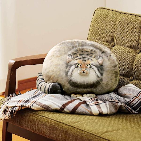 Plush Kroppskudde Katt 45cm/18tum, Pallas Katt Plyschdjur, Steppekatt Söta Plushies