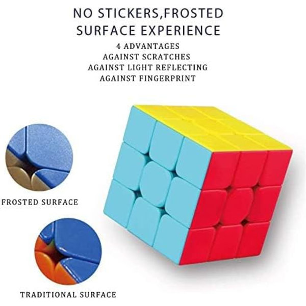 Tarraamaton Magic Cube 3x3x3 Puzzlelelu (56mm), Paras Opettavainen Leikki
