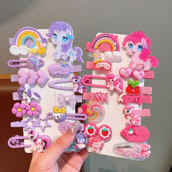 Blomsterhårklemmer Sæt - Søde Blomstertilbehør til Piger Biky 14-piece Set