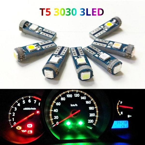 10 kpl kojelaudan polttimo auto LED-valo KELTAINEN yellow