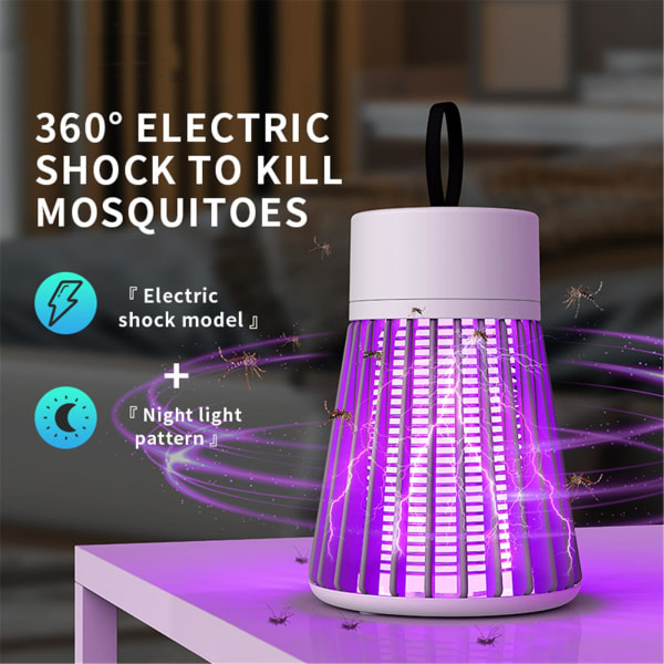 Mozz Guard Mosquito Zapper - Veggedyrvarmer, BuzzBug Mosquito Killer, Zaptek Mosquito Zapper, USB Charing, Perfekt for utendørs og innendørs - se