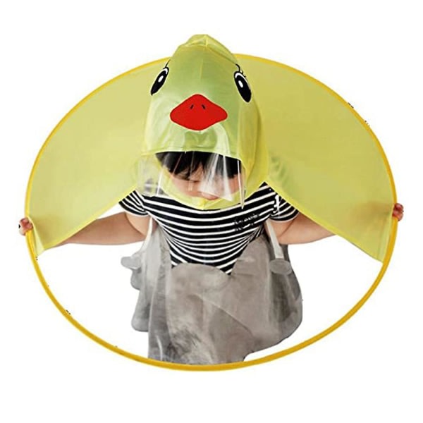 Regnrock för toddler, regnrock och paraplyhatt Vattentät UFO för småbarn
