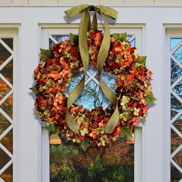 Kransguirlande med blade og bær | Efterår Vinter Krans Julepynt, Thanksgiving Ornament