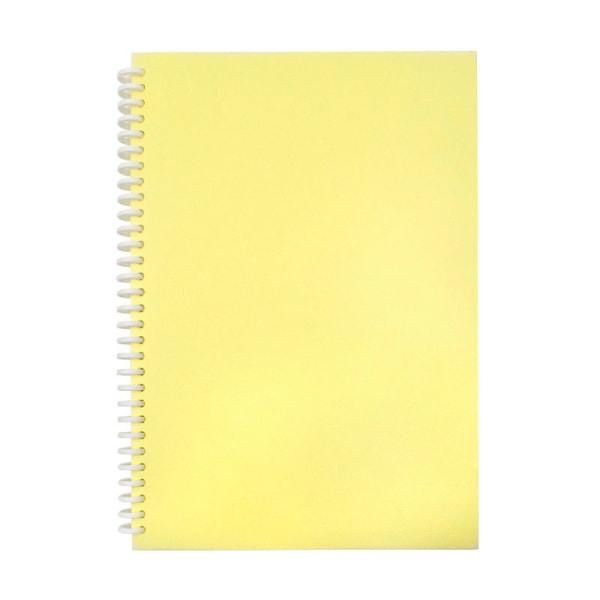 Dekalsamlingsalbum Återanvändbar dekalbok 40 ark A4/A5 PU- cover för klippbok yellow 40 sheets a4