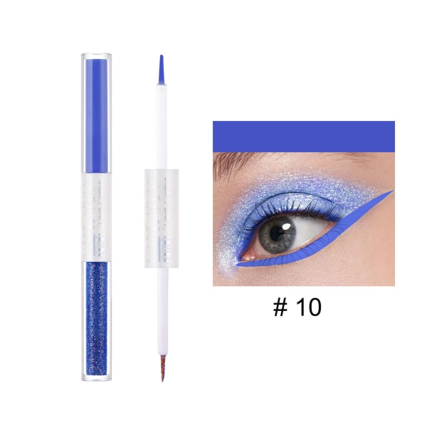 Färgglad flytande eyeliner Penna Snabbtorkande Anti-Smuts Eyeliner Pen Precision Filt Eyeliner Cosplay 11