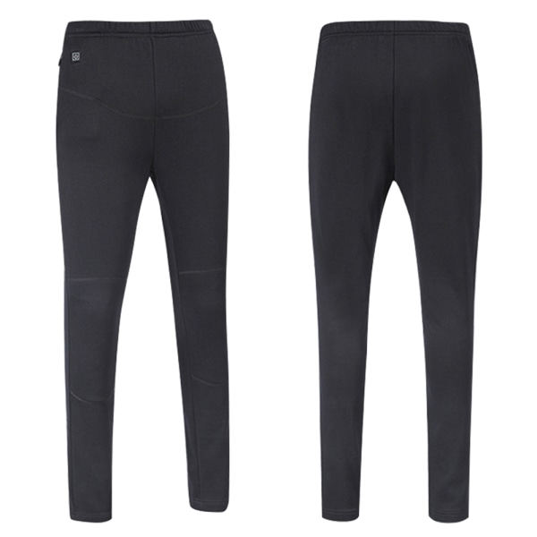 Unisex USB Electric Heated Byxor Vintervarma Leggings Uppvärmning Elastiska Byxor men l