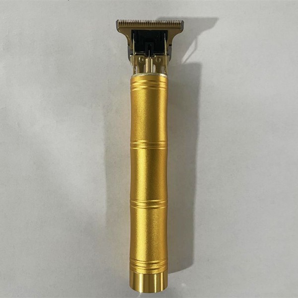 Elektrisk hårklippare Hårtrimmer för USB uppladdningsbar elektrisk rakapparat Skägg Barbers hårklippning bamboo gold