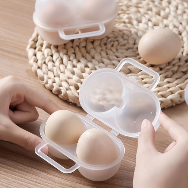Äggförvaring Plastlåda Matklassat material Stötsäker funktion för ägg mat campingutflykt default