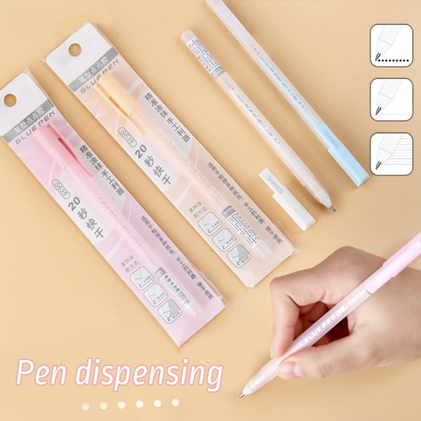 Scrapbook Quick Dry Glue Pen Handgjord dispenserpenna Bärbart DIY Crafts-verktyg 6pcs