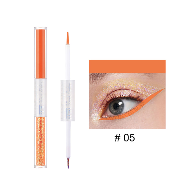 Färgglad flytande eyeliner Penna Snabbtorkande Anti-Smuts Eyeliner Pen Precision Filt Eyeliner Cosplay 11