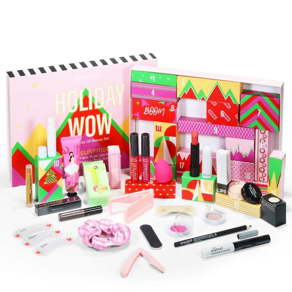 Popfeel Full Professional Makeup Kit 8-35 st Allt-i-ett komplett Makeup Box Makeup- case A