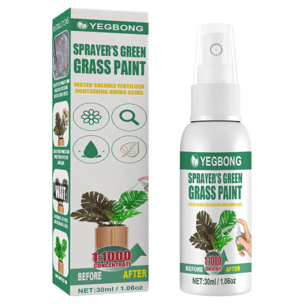 Grön gräsmatta Spray Klar att använda gräsfärg Ultrasnabb applicering för trädgårdsgård a