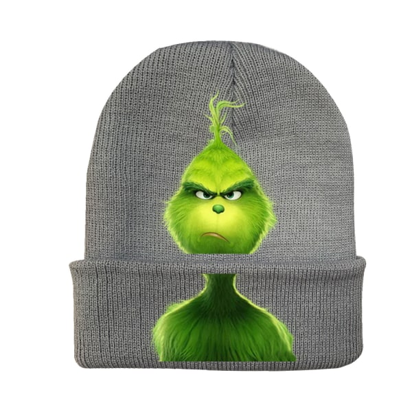 Julgrön The Grinch-hatt Cosplay Anime Parhatt Stickad Mössa black-e one size fits all