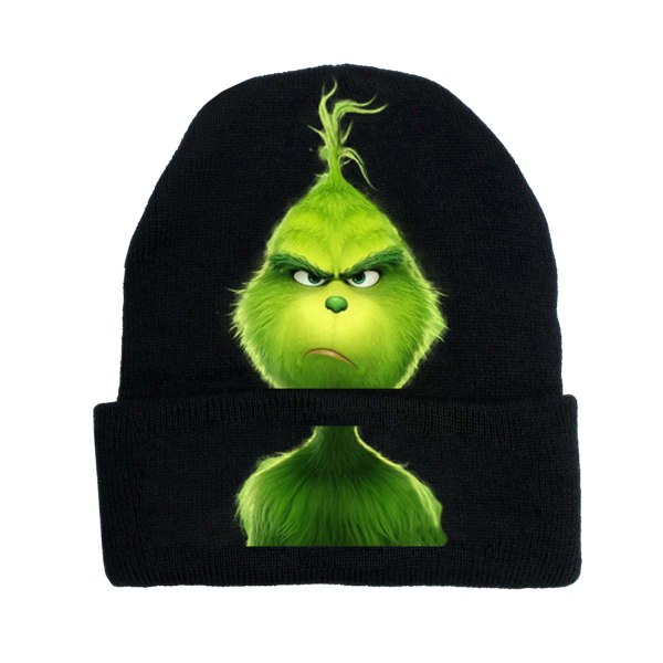 Julgrön The Grinch Hat Cosplay Anime Par Hat Stickad Mössa red-d one size fits all