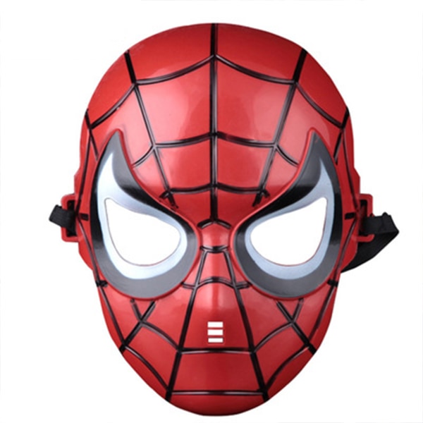 Plast Cartoon Marvels Hero Hulk Batmans Captain America Spiderman & Irons Man Mask för barnleksaker half face batman mask