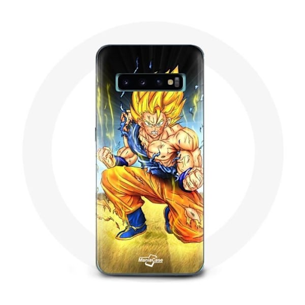 Coque för Samsung Galaxy S10 Edge Son Goku Dragon Ball arg kropp