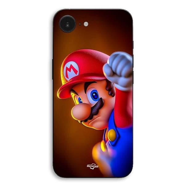 Coque til iPhone 16E Super Mario Power Maniacase Svart