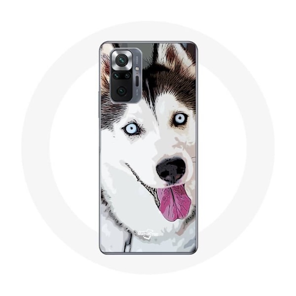 Coque för Xiaomi Redmi Note 10 Pro Husky Vit från Sibirien Blå Ögon