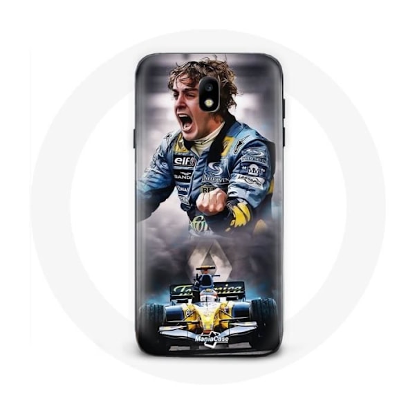 Coque för Samsung Galaxy j7 2017 Formule 1 Fernando Alonso Förare F1