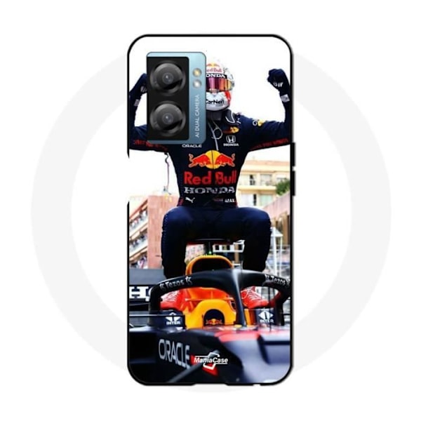 Coque - Maniacase - Realme V23 - Svart - Mjuk - Formel 1 svart