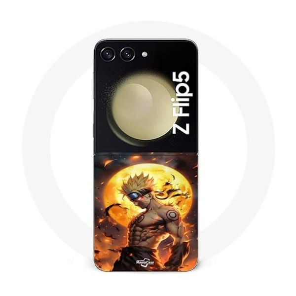 Coque Samsung Galaxy Z Flip5 mörk naruto måne 3D