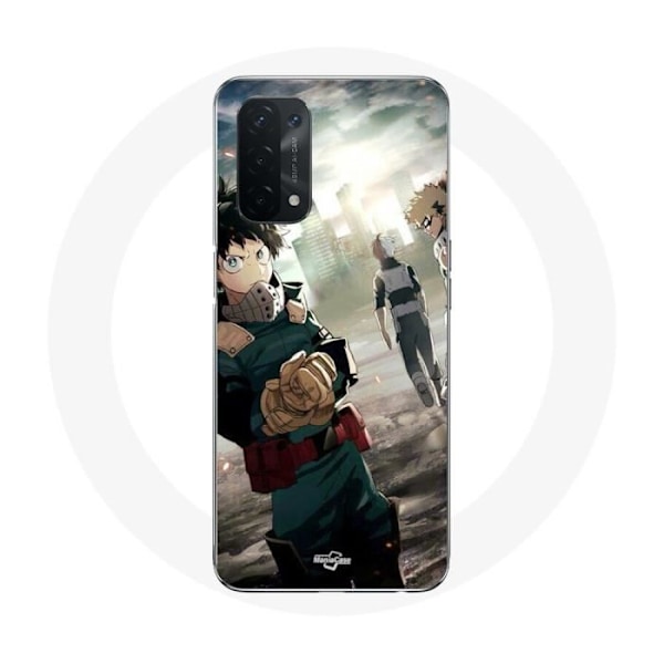 Coque för Oppo A74 5G - Maniacase - My Hero Academia - Mjuk - Svart - Anime