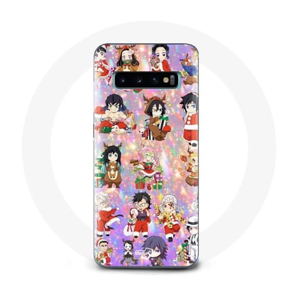 Coque för Samsung Galaxy S10 Edge Demon Slayer God Jul visa julklappen