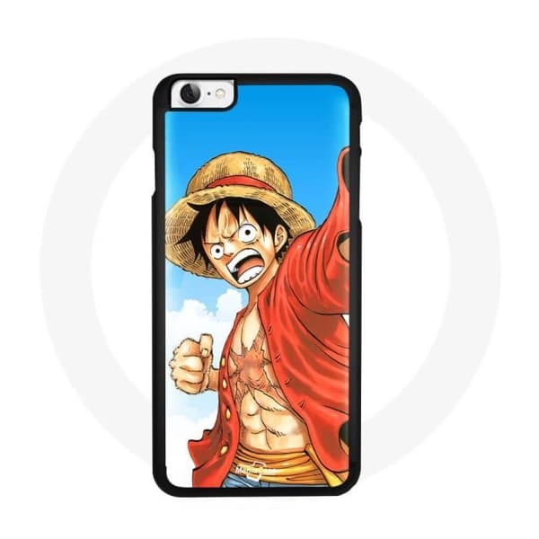 iPhone 8 Cover - Maniacase - One Piece Luffy Anime - Blød - Stødbeskyttelse - Sort