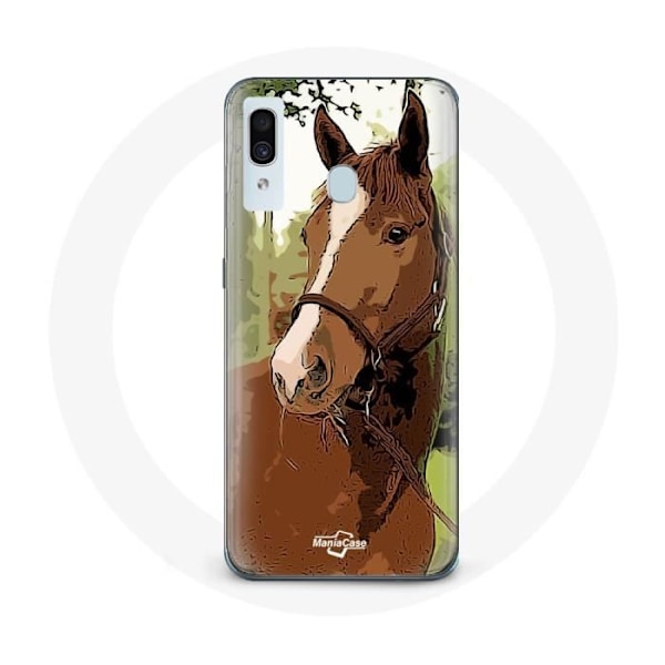 Coque för Samsung Galaxy A20e Quarter Horse Brun Hästtyp