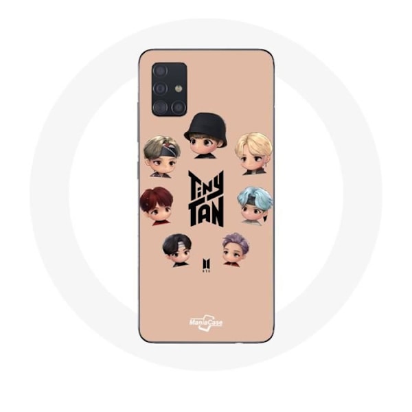 Skydd för Samsung Galaxy A51 5G BTS TinyTAN Animation Affisch RM Jin Suga J-Hope Jimin V Och Jungkook