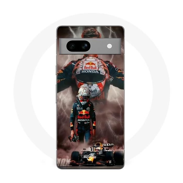 Coque Maniacase för Google Pixel 7a Verstappen blixt Formel 1 F1-hjälm