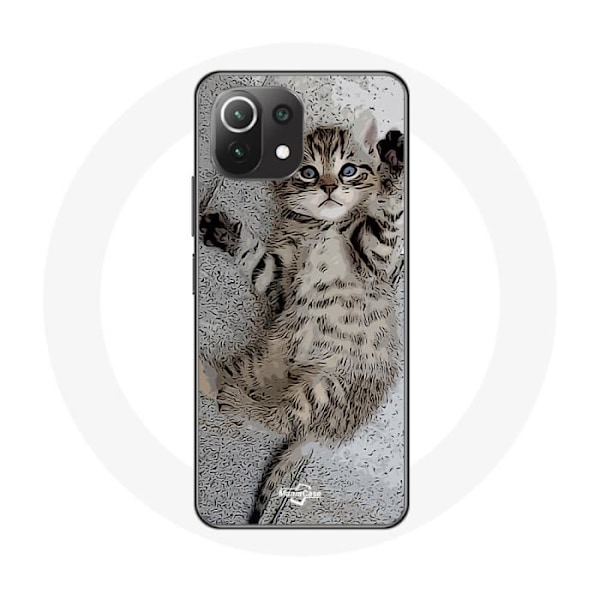 Coque för Xiaomi Mi 11 Lite bengalkatt som sover