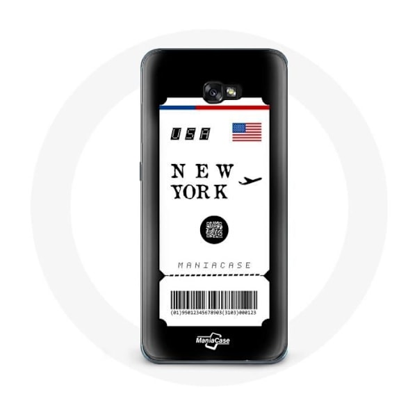Coque - Samsung - Galaxy A5 2017 - Flygbiljett New York - Mjuk - Svart