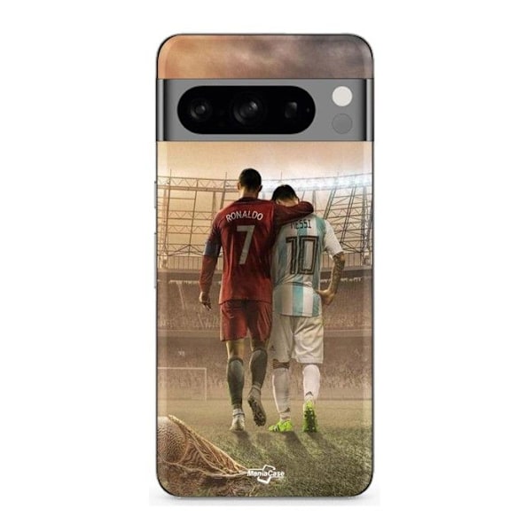 Coque - MANIACASE - Google Pixel 8a - Silikon - Svart - Messi n°10 Svart
