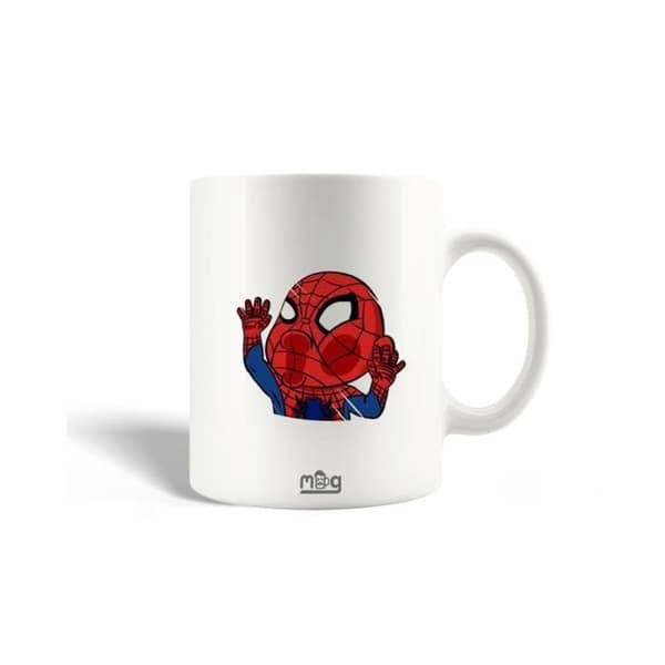 Mugg i Keramik - Spider Man - No Way Home - 30cl - Diskmaskinssäker - Vit