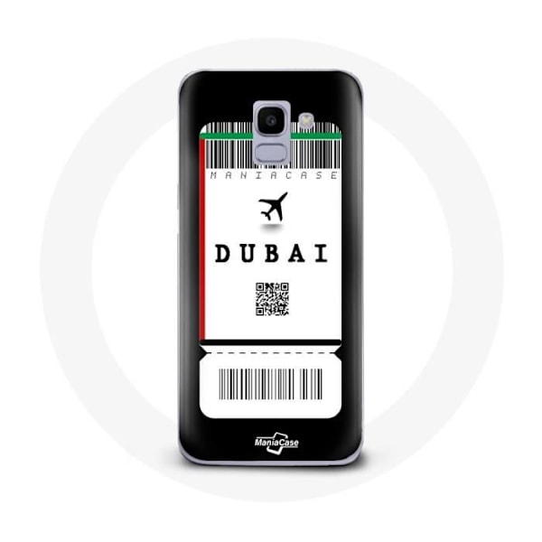 Coque - Samsung - Galaxy J6 2018 - Mjuk - Flygbiljett Dubai - Syntetiskt skydd