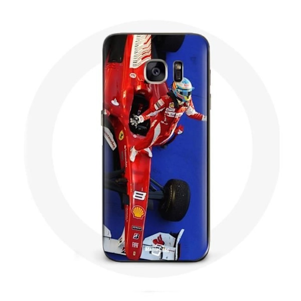 Coque för Samsung Galaxy S6 edge Formule 1 Fernando Alonso F1-förare Röd