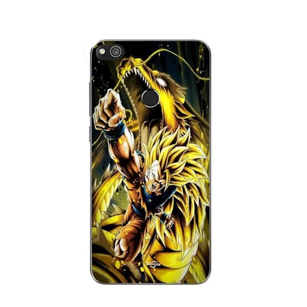 Coque Maniacase för Huawei P8 Lite 2017 Son Goku Super Saiyan SSJ3 Drakattacke