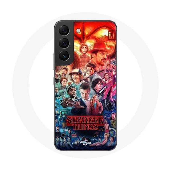 Coque för Samsung Galaxy S21 FE Stranger Things Teaser Säsong 4 Affisch Karaktärer Konst