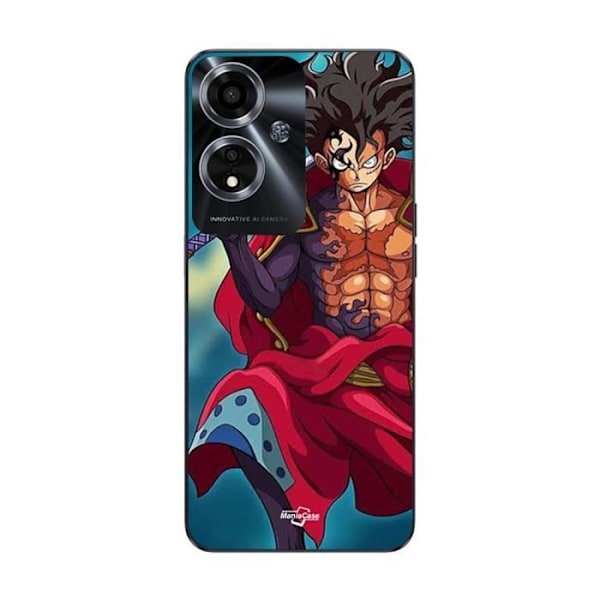 Coque - Maniacase - Oppo A59 5G - One Piece Luffy Går In i Gear 5 - Flexibel - Svart