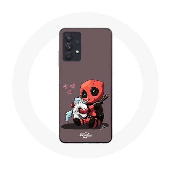 Coque Samsung Galaxy A32 4G Bebis Deadpool med Enhörning