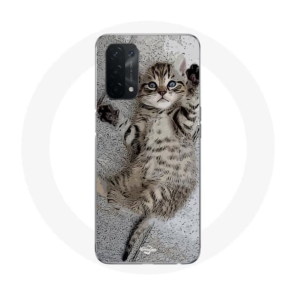 Cover til Oppo A74 bengal kat sover