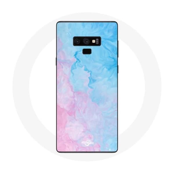 Cover til Samsung Galaxy Note 9 Blå rosa baggrund