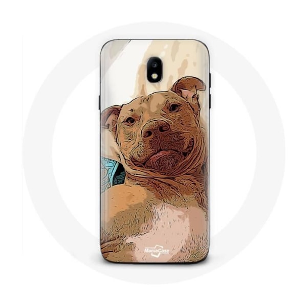 Coque för Samsung Galaxy J5 2017 American Pit Bull Terrier Brun