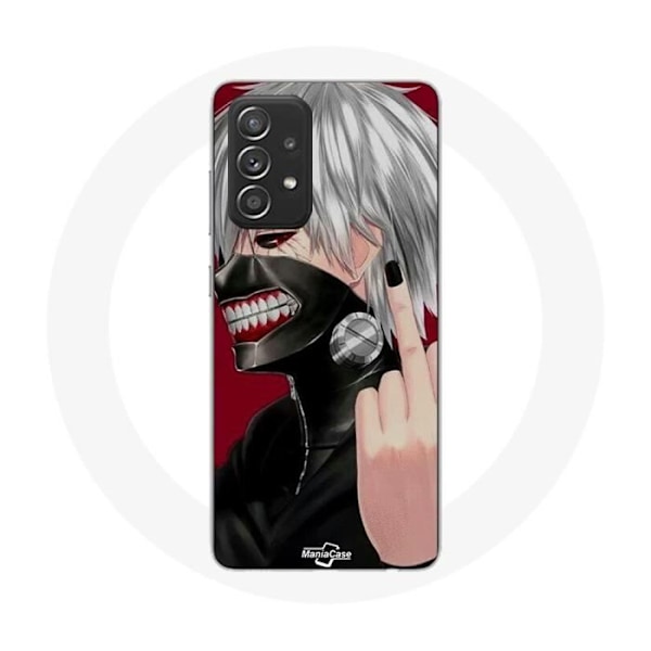 Coque maniacase för Samsung Galaxy A33 5G Tokyo Ghoul Kaneki Ken Mask Anime finger Svart