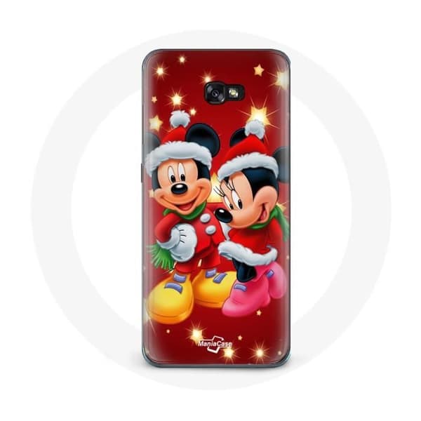Cover til Samsung Galaxy A5 2016 Mickey Mouse og Minnie Mouse til juleaften